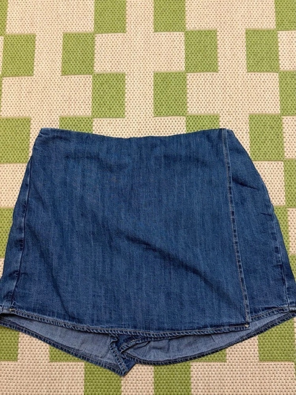 Old Navy Denim Micro Skort Medium Blue